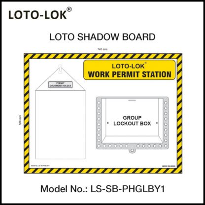 LOTO_SHADOW_BOARD_WORK_PERMIT_STATION_WITH_GROUP_LOCK_BOX_LS-SB-PHGLBY1