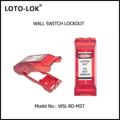 Wall Switch Lockout Device (WSL-RD-MST)