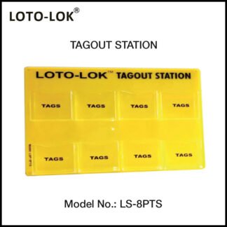 Tagout Station with 8 Tag Pockets