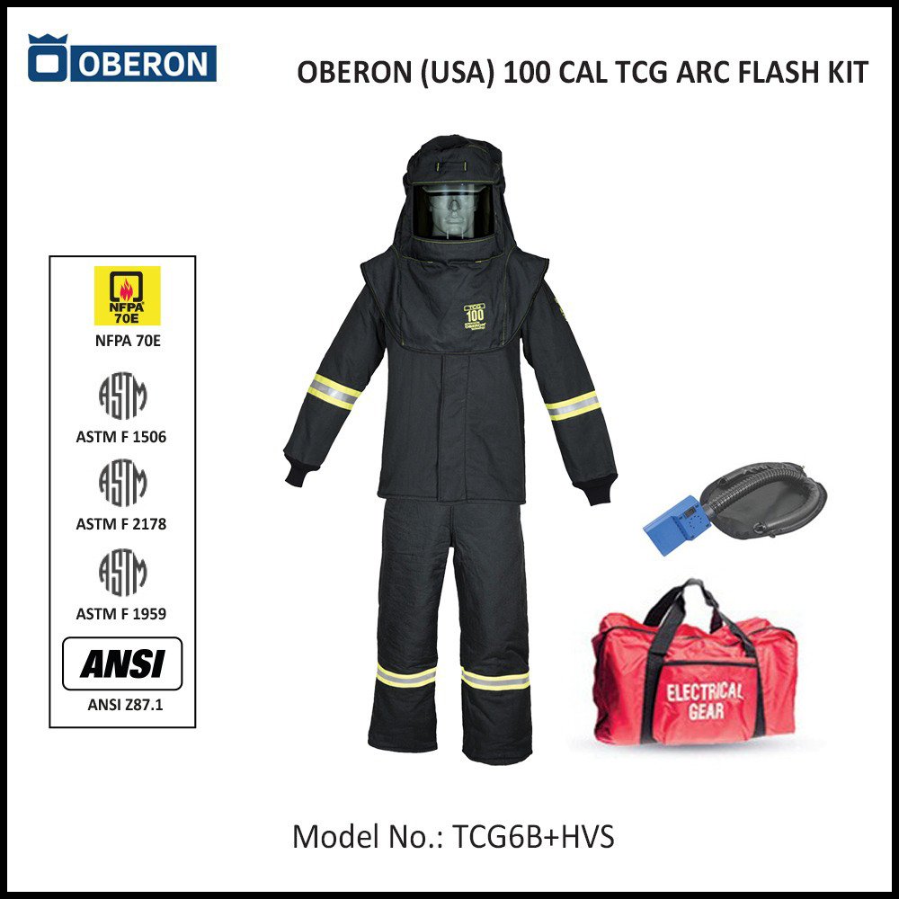 OBERON (USA) 100 CAL ARC FLASH PROTECTION PPE KIT - LOTO SAFETY PRODUCTS