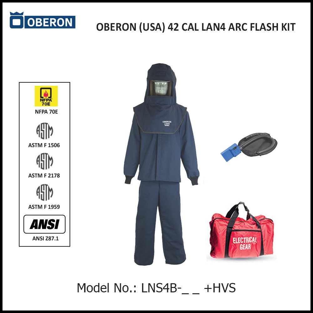 OBERON (USA) 42 CAL LAN4 SERIES ARC FLASH KIT - LOTO SAFETY PRODUCTS