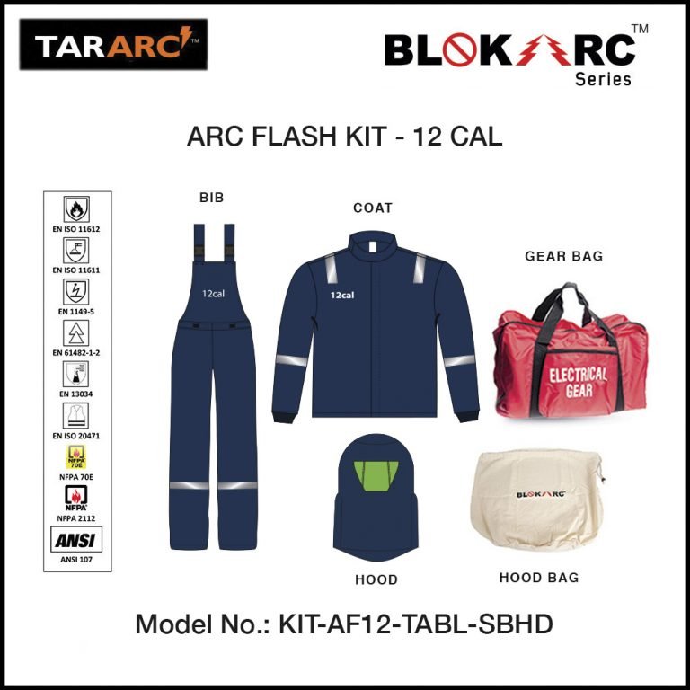 ARC FLASH KIT (MEN), ARC RATING: 12 CAL/CM² , HRC2 (BIB, 32