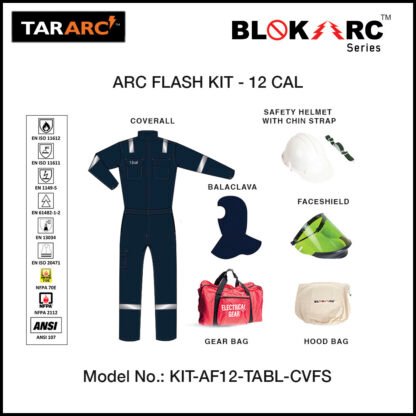 ARC FLASH KIT (MEN), ARC RATING: 12 CAL/CM² , HRC 2 (COVERALL ...