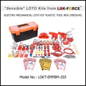 LOTO ELECTRO-MECHANICAL KIT PLASTIC TOOL BOX – MEDIUM